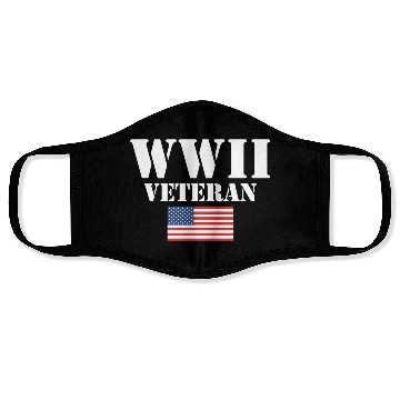 Discover American Patriot Wwii Veteran Military World War 2 Face Masks