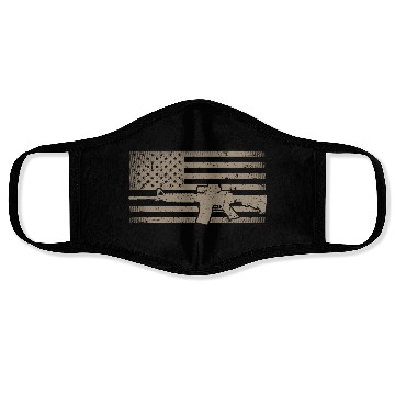 Discover Distressed American Flag Ar15 For Gun Ar15 Face Masks