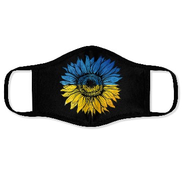 Discover Sunflower Ukraine Ukrainian Flag Stand With Ukrain Face Masks