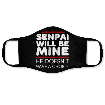 Discover Senpai Will Be Mine Yandere Cosplay Face Masks