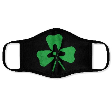 Discover Dental Hygienist St PatricDay Shamrock Tooth Denti Face Masks