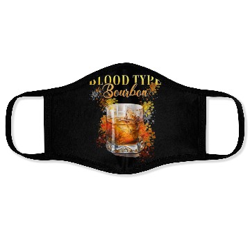 Discover Blood Type Bourbon Cocktail Bartender Face Masks