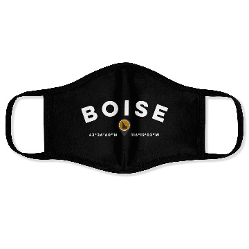 Discover Boise Idaho Id Map Face Masks