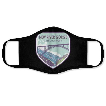 Discover New river gorge national park Face Masks