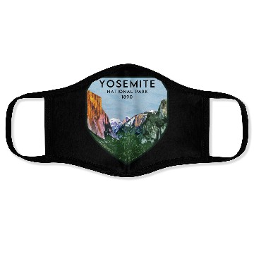 Discover yosemite national park Face Masks