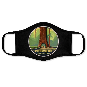 Discover Redwood National Park Face Masks