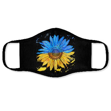 Discover Ukraine Flag Sunflower Ukrainian Support Face Masks