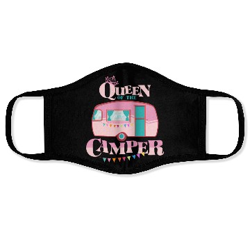 Discover Queen Of The Camper Camping Face Masks