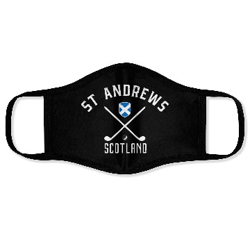Discover St Andrews Scotland Golf Face Masks