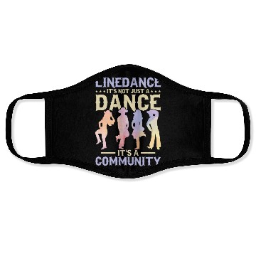 Discover Linedance It's Not Just A Dance Country Music West Face Masks