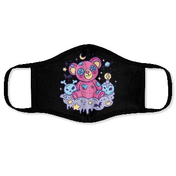 Discover Yami Kawaii Creepy Teddy Bear With Skulls Face Masks
