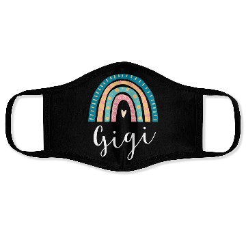 Discover Gigi Rainbow For Grandma Family Face Masks