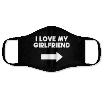 Discover I Love My Girlfriend 1 Face Masks