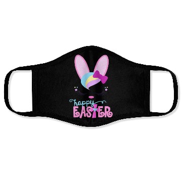 Discover Happy Easter Bunny Sleeping Face Christian Face Masks