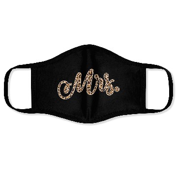 Discover Bride Groom Mrs Leopard Print Wedding Face Masks