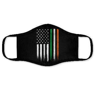 Discover Patriotic Irish American Flag Ireland St Patrick'S Face Masks