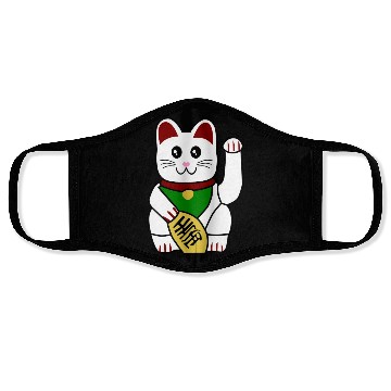 Discover Cute Japanese Lucky Cat 1 Face Masks