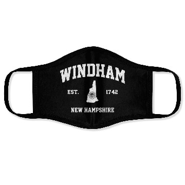 Discover Windham New Hampshire Nh State Athletic Style Face Masks
