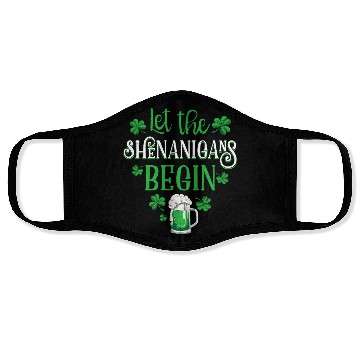 Discover Let The Shenanigans Begin St PatricDay Drinking Be Face Masks