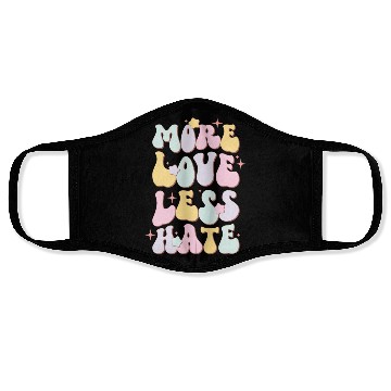 Discover More Love Less Hate, LGBT Pride Month Face Masks