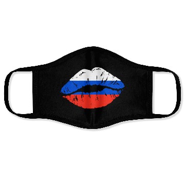 Discover Russian Flag Lips For Russians Russia Face Masks