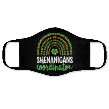 Discover Shenanigans Coordinator Teacher St PatricDay Face Masks