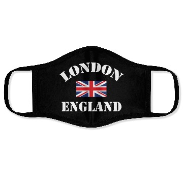 Discover London England Tourist Face Masks