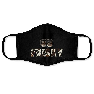 Discover Country Western Leopard Whiskey Makes Me Frisky Face Masks