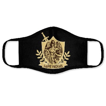 Discover Saint Michael Patron Saint of Police Officers Face Masks