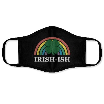 Discover Irish-Ish Shamrock St Patrick'S Day Rainbow Saint Face Masks