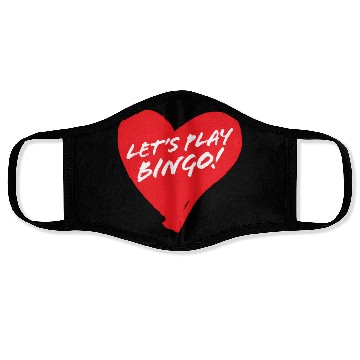 Discover Fun Heart Bingo Player Face Masks