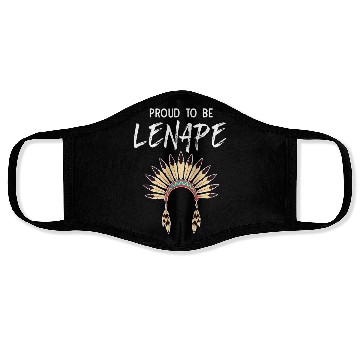 Discover Proud To Be Lenape Delaware Native American Pride Face Masks