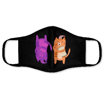 Discover Cats Nap Napping Kitties Hugging Pillows Face Masks