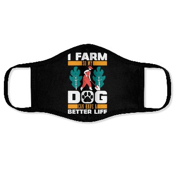 Discover Farming Farmer Dog Face Masks