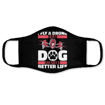 Discover Drone Pilot Dog Face Masks