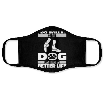 Discover Ballet Ballerina Dog Face Masks