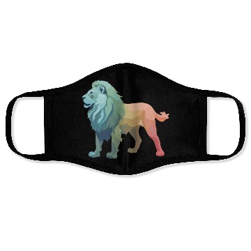 Discover Lion silhouette Face Masks
