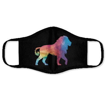 Discover Lion silhouette Face Masks
