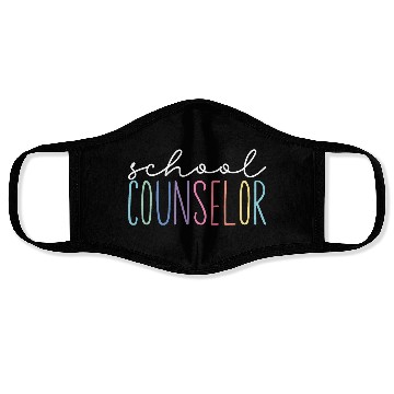 Discover School Counselor Guidance School Therapist Face Masks