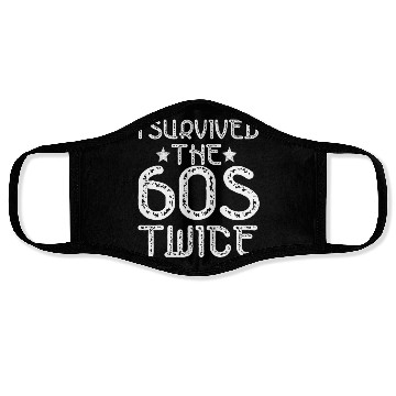 Discover I Survived The Sixties 60S Twice Face Masks