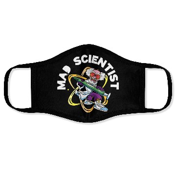 Discover Mad Scientist Science Physics Chemistry Chemist Face Masks