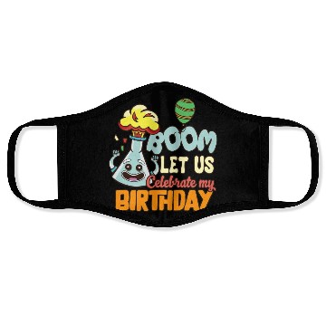 Discover Chemistry Science Chemist Student Funny Face Masks