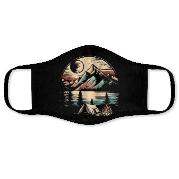 Discover Retro Wild Night Face Masks