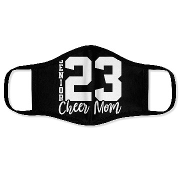 Discover Senior Cheer Mom 23 Cheerleader Parent Class of 20 Face Masks