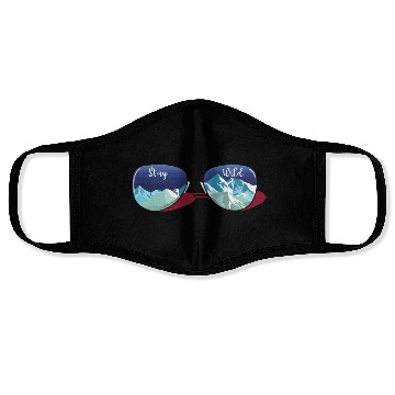 Discover Mountain Sun Glasses Face Masks