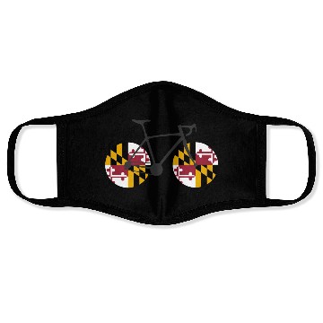 Discover Maryland Flag Cycling Face Masks