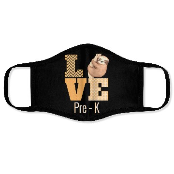 Discover Love Pre-K Sloth Pre-K Teacher Back To School Face Masks