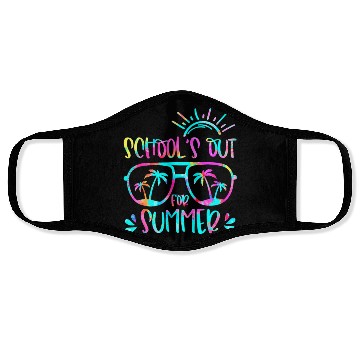 Discover Last Day Of School Schools Out For Summer Teacher Face Masks