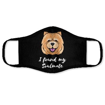 Discover Chow Chow Dog Soulmate Puppy Dog Lover Face Masks
