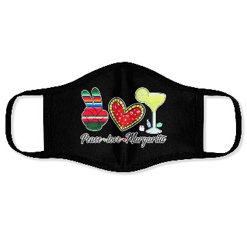 Discover Peace Love Margarita for Plus Size Face Masks